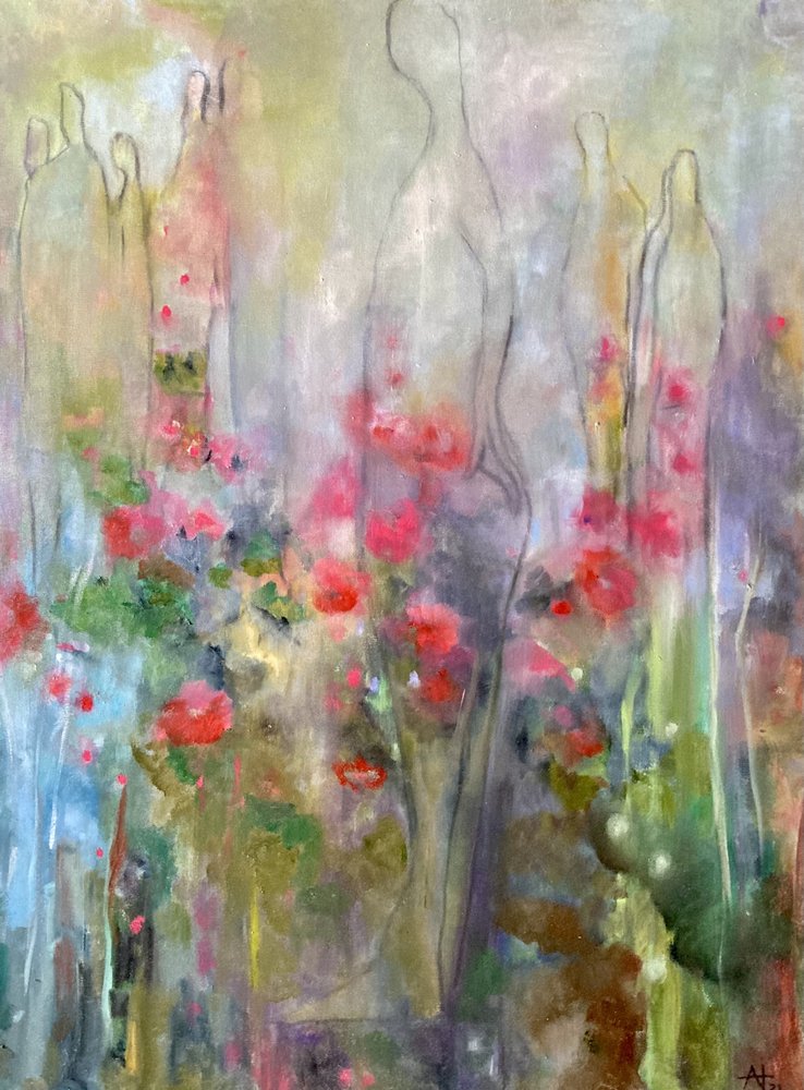 Blommande blomsterfigurer av Alexandra Higgins