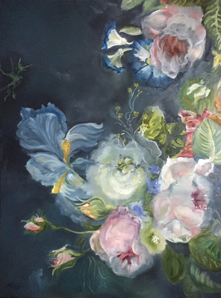 Mörk blomsterbukett av Alexandra Higgins