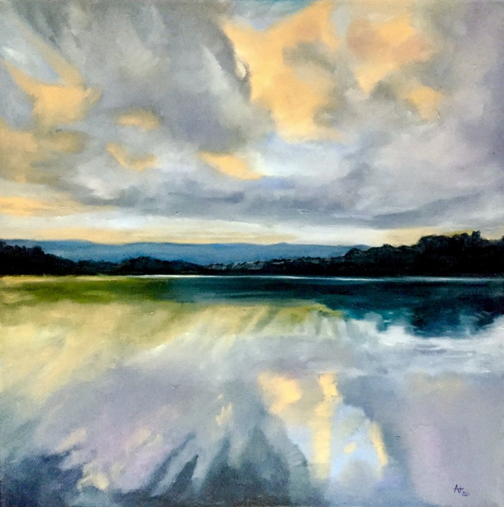 Gyllene himmelreflektion av Alexandra Higgins