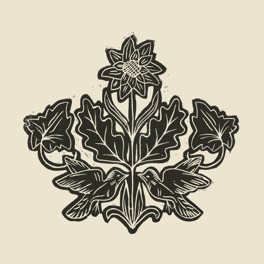 Eleganta fåglar i blommönster av Alexandra Weise