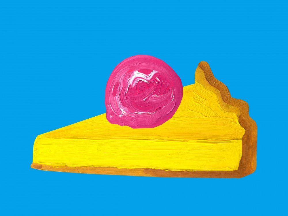 Färgsprakande Pie Pop Art av Alice Straker