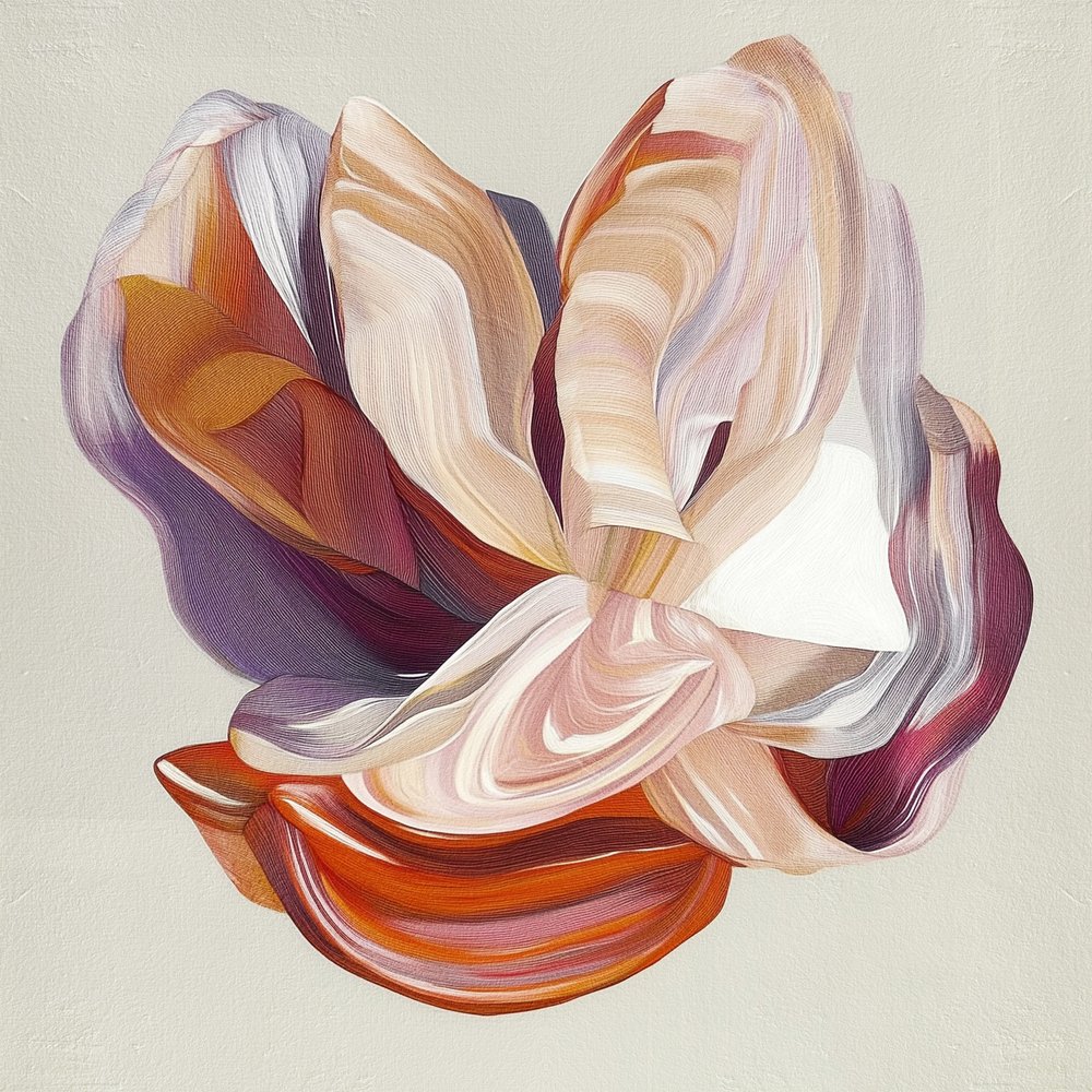 Abstrakt blomsterflöde av Alma