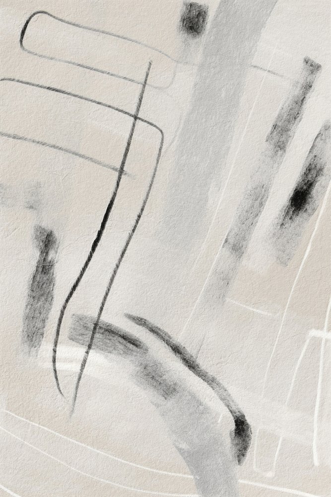 Abstrakta, flödande linjer av Alma