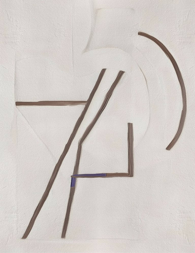 Abstrakt geometrisk komposition av Alma