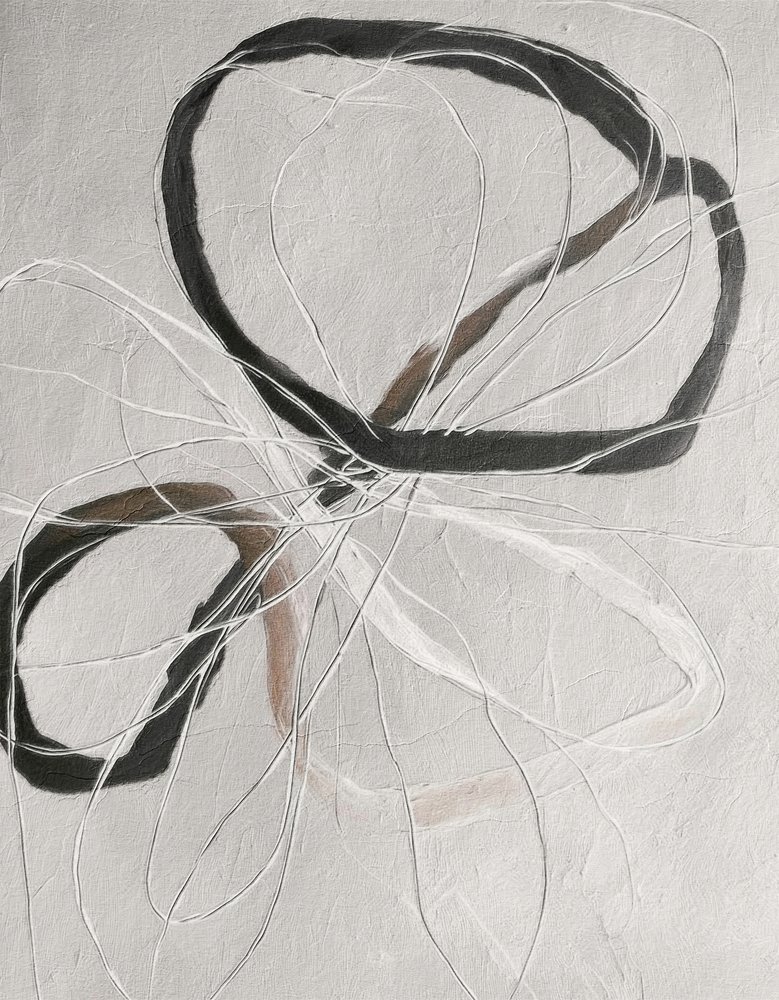 Abstrakta slingrande linjer av Alma