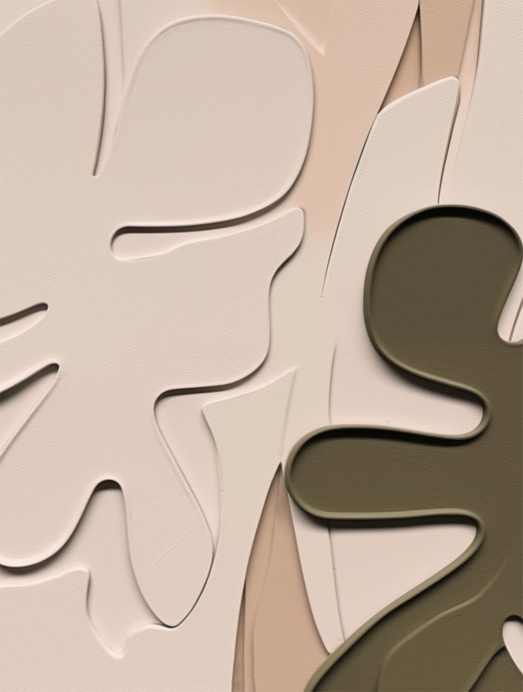 Abstrakta organiska blad av Alma