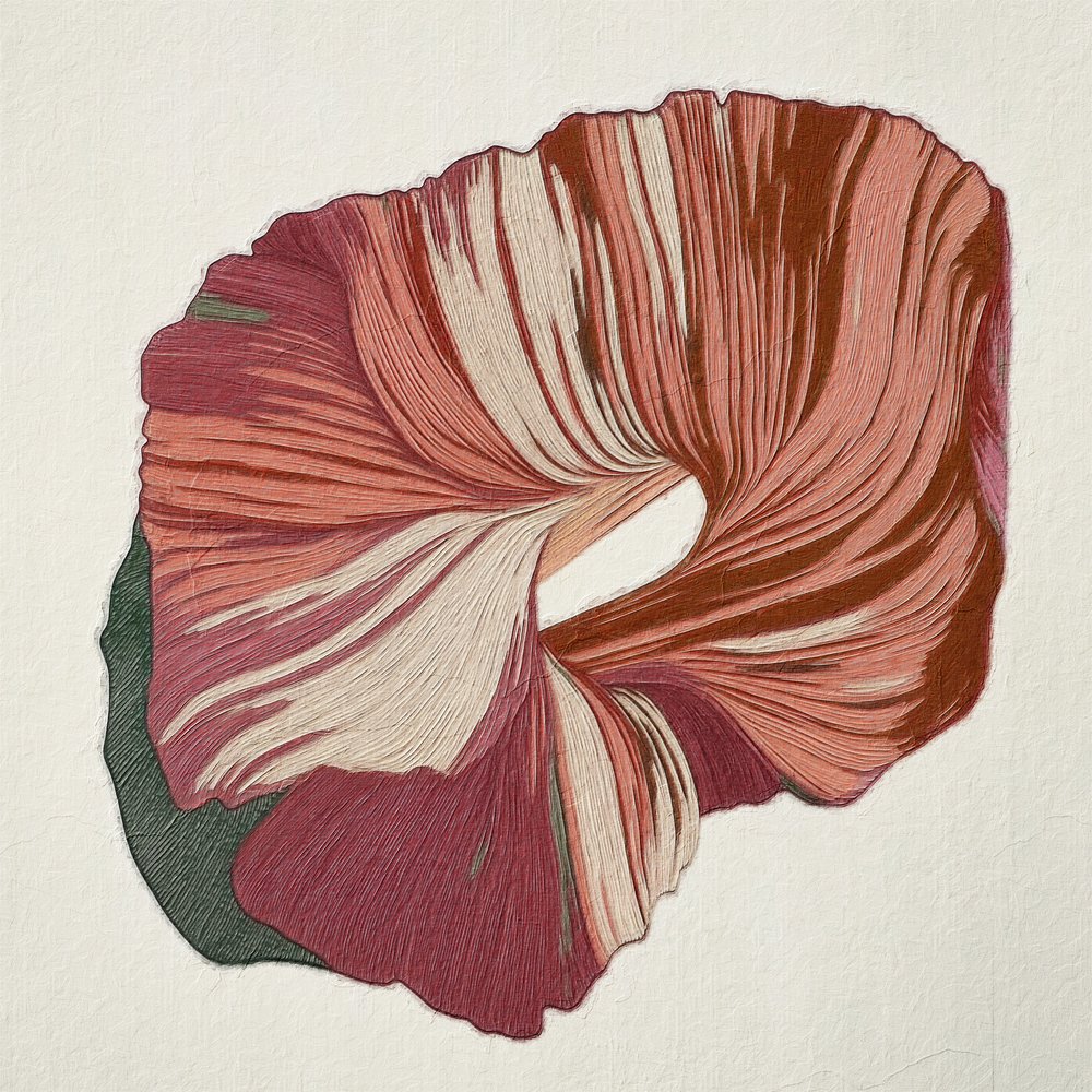 Karmosinrött abstrakt flöde av Alma