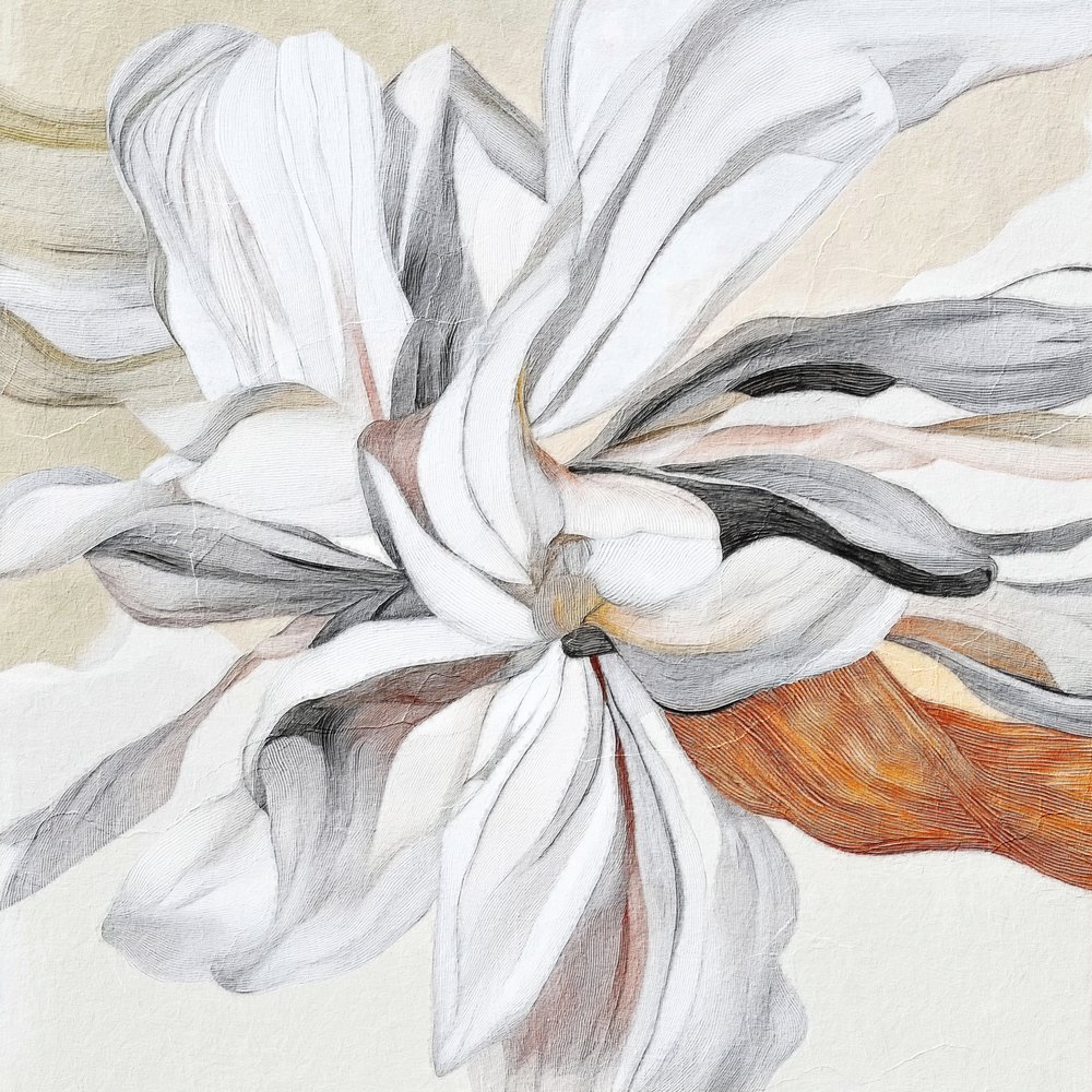 Elegant, böljande blomma av Alma