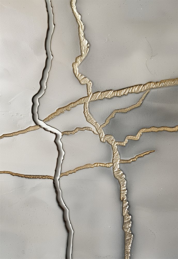 Textur med förgyllda sprickor av Alma