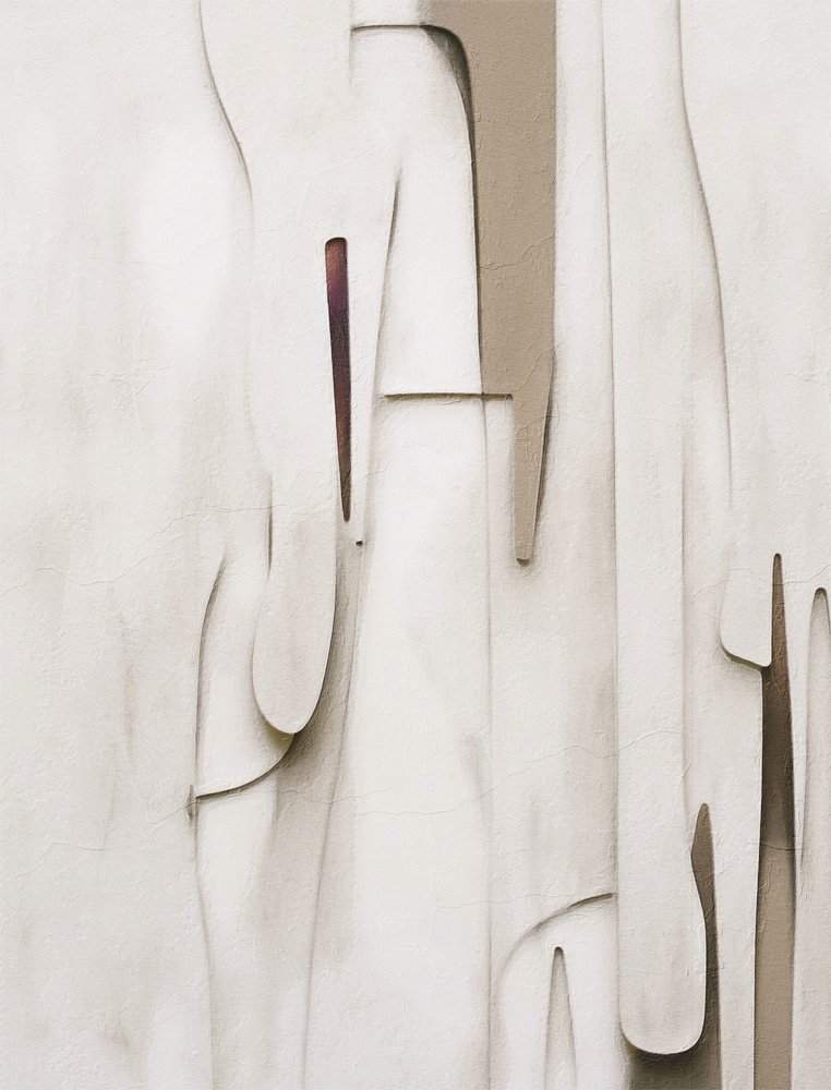 Abstrakta former i flera lager av Alma