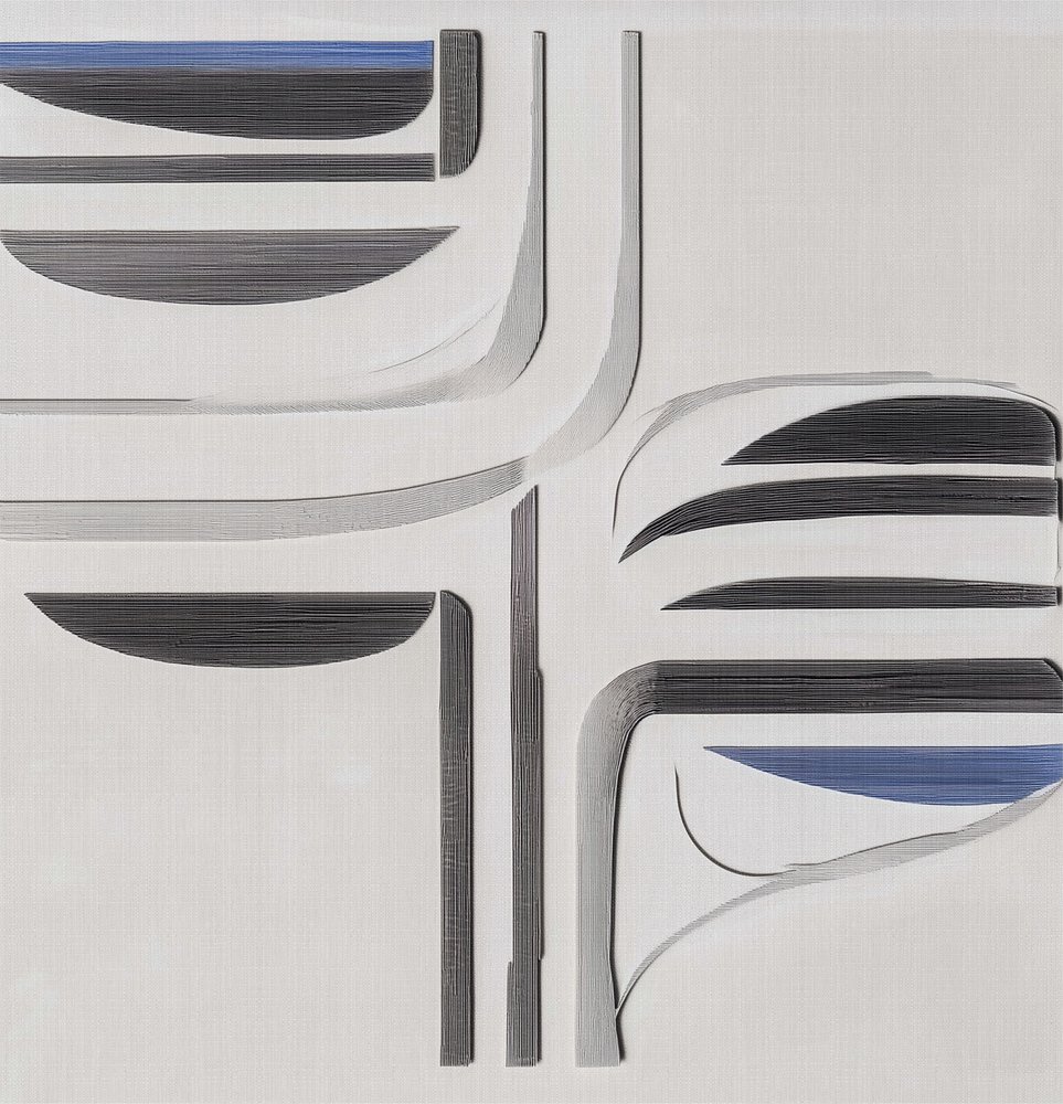 Modernt blågrått flöde av Alma