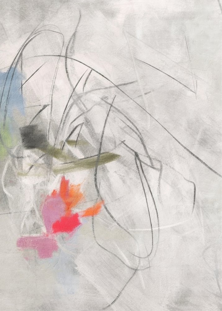 Livfulla abstrakta penseldrag av Alma