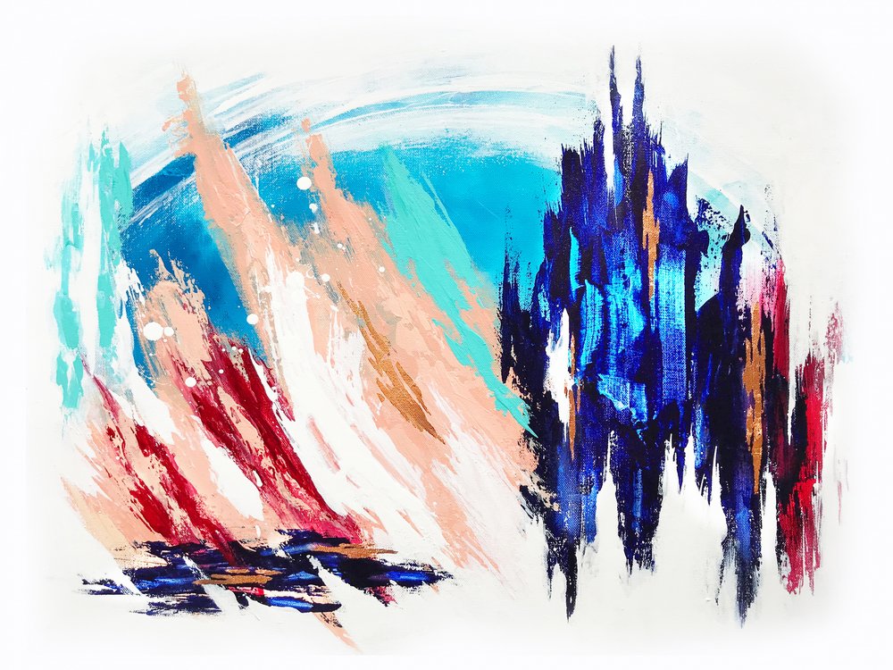 Abstrakt stadsglöd av Alyson Storms