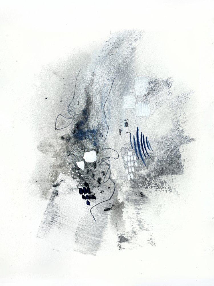 Abstrakt monokromt flöde av Alyson Storms