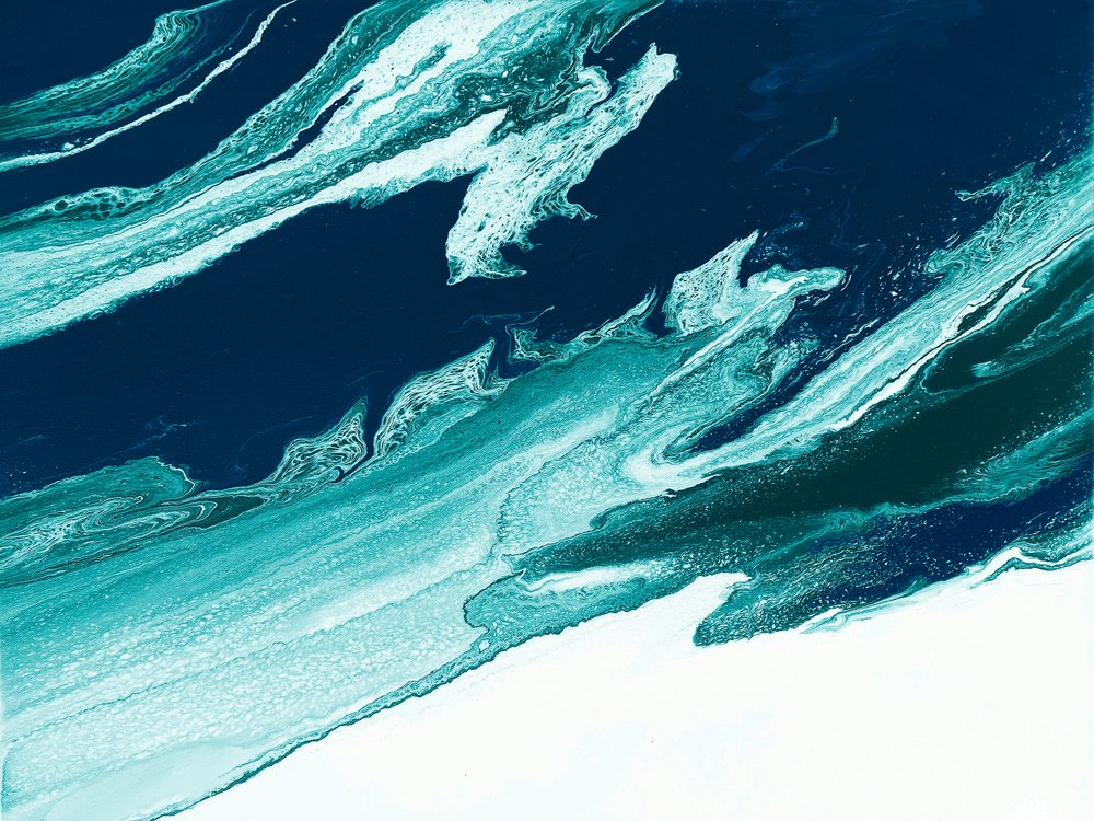 Abstrakta havsvågor av Alyson Storms