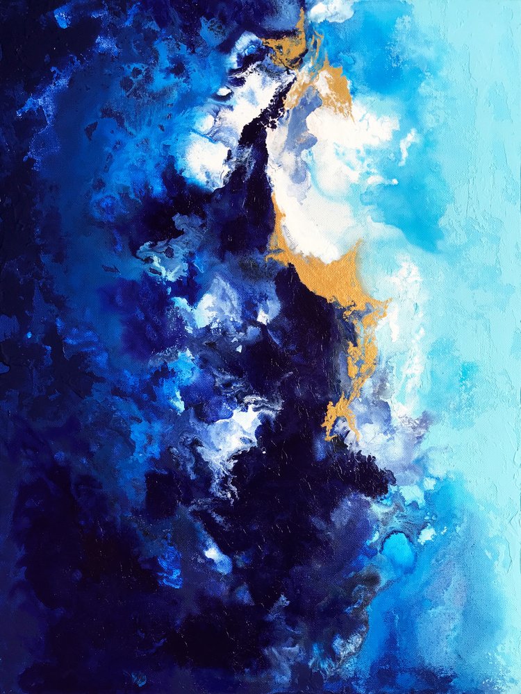 Djupblått guldflöde av Alyson Storms