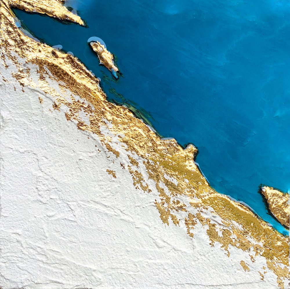 Reliefkarta över Gyllene kusten av Alyson Storms