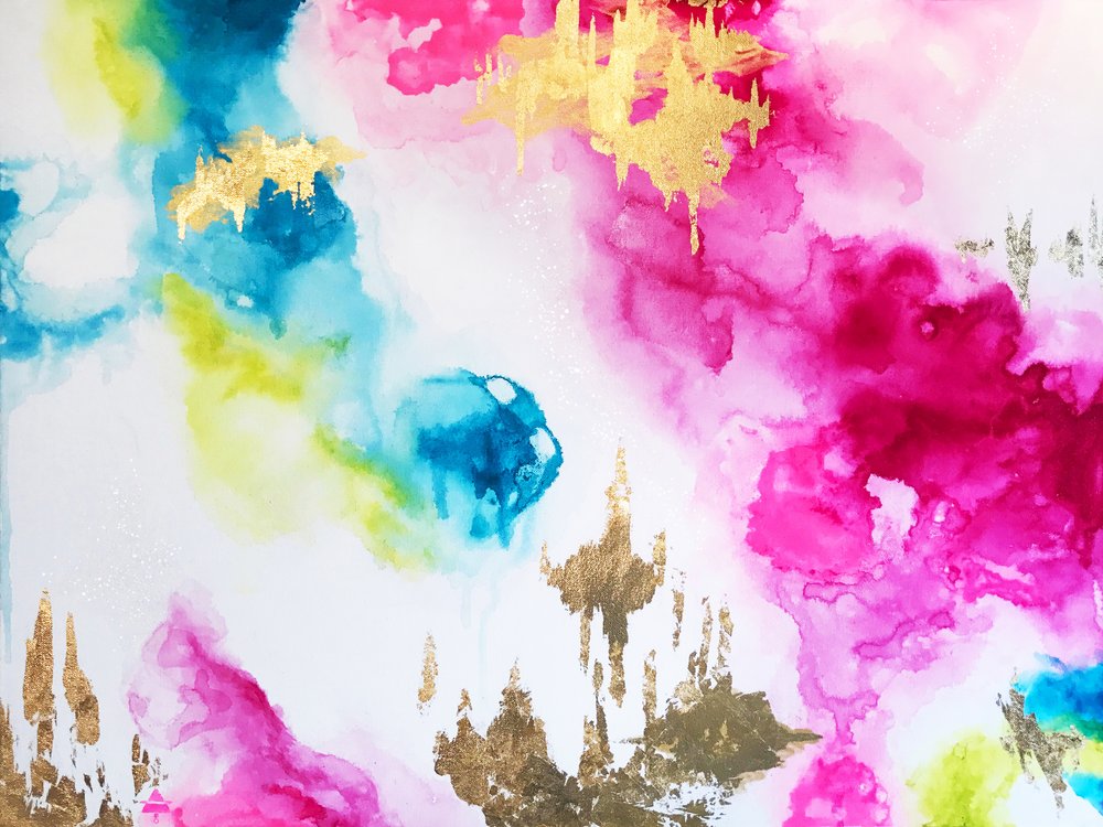 Guldrosa blått bläck av Alyson Storms