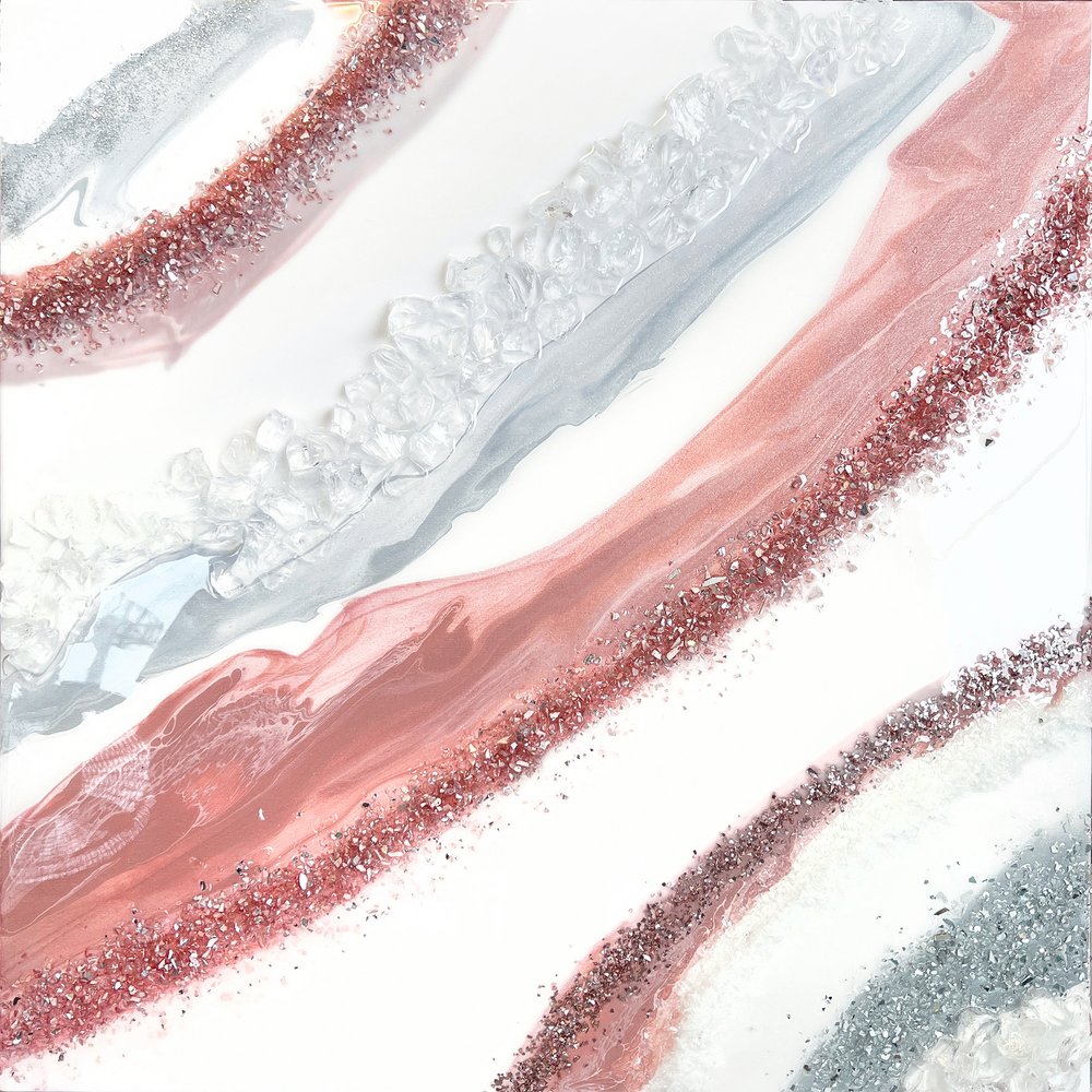 Roséguld Geode Flow av Alyson Storms