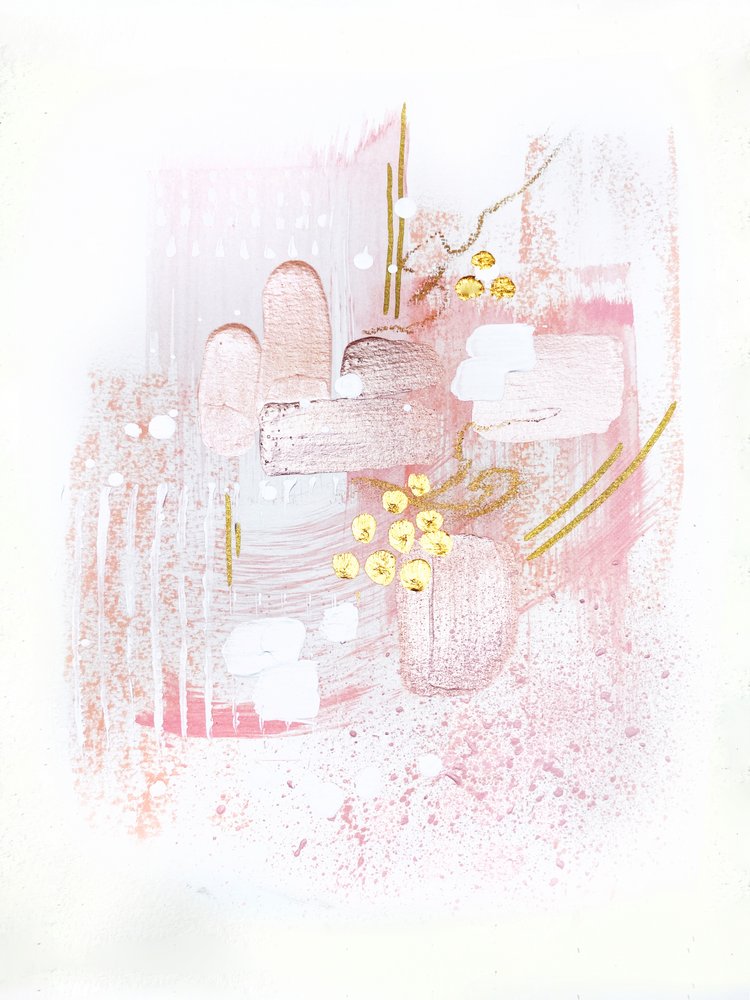 Mjuk, rosig abstraktion av Alyson Storms