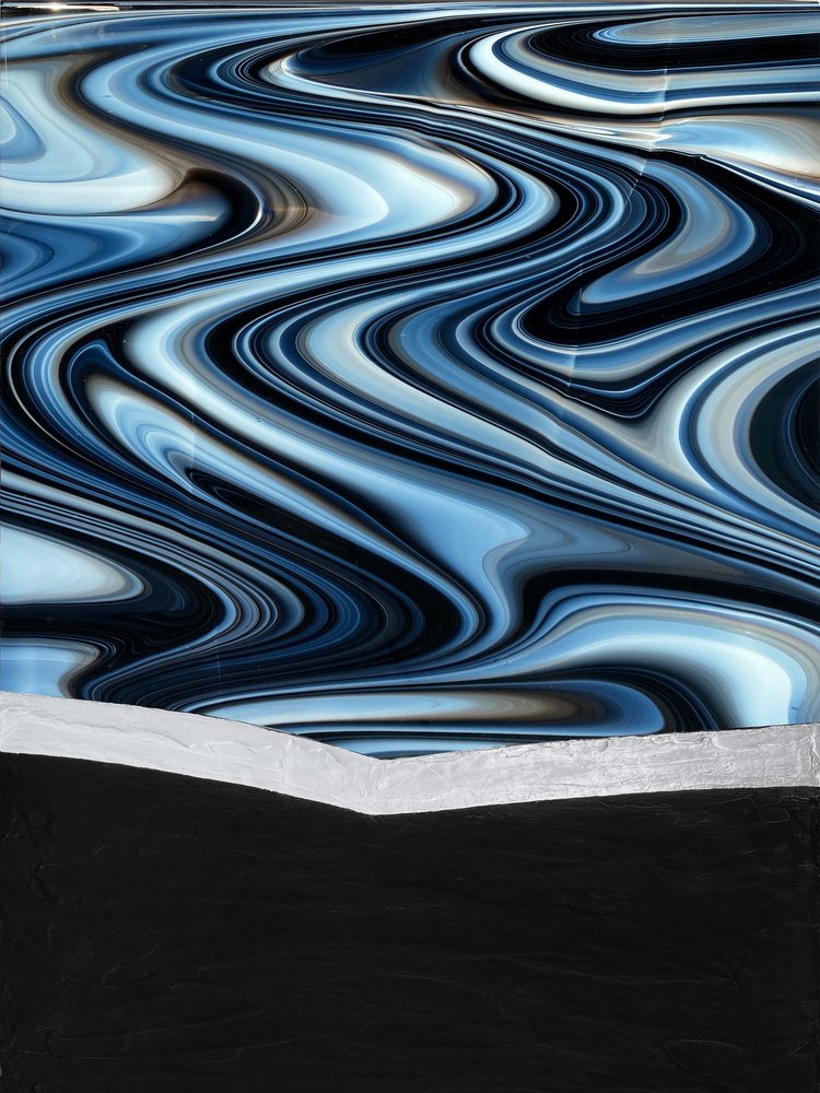 Virvlande blå horisont av Alyson Storms