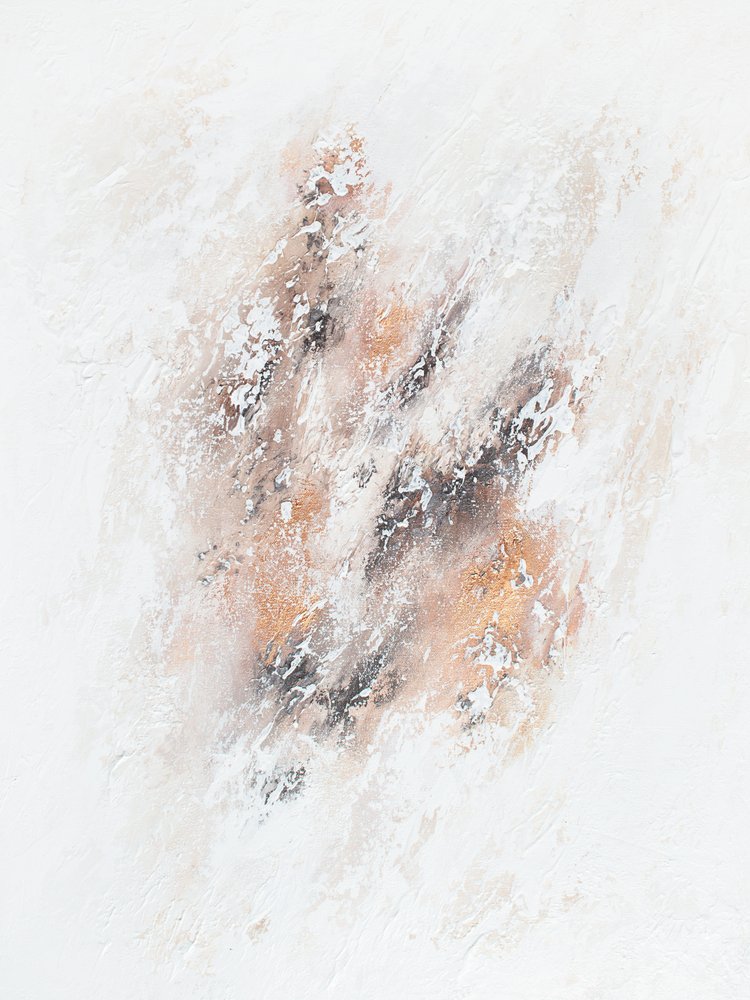 Strukturerat guld – abstrakt flöde av Alyson Storms