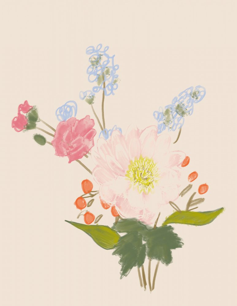 Mjuk blomsterbukett av Alyssa Hamilton