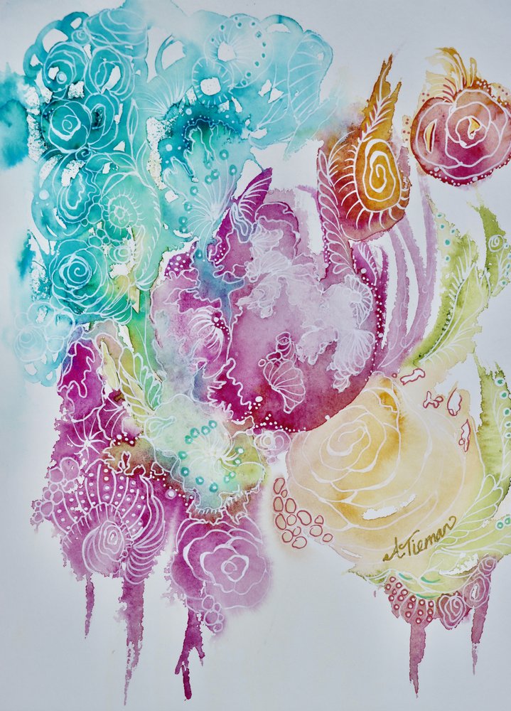 Livfull ekologisk blomning av Amy Tieman