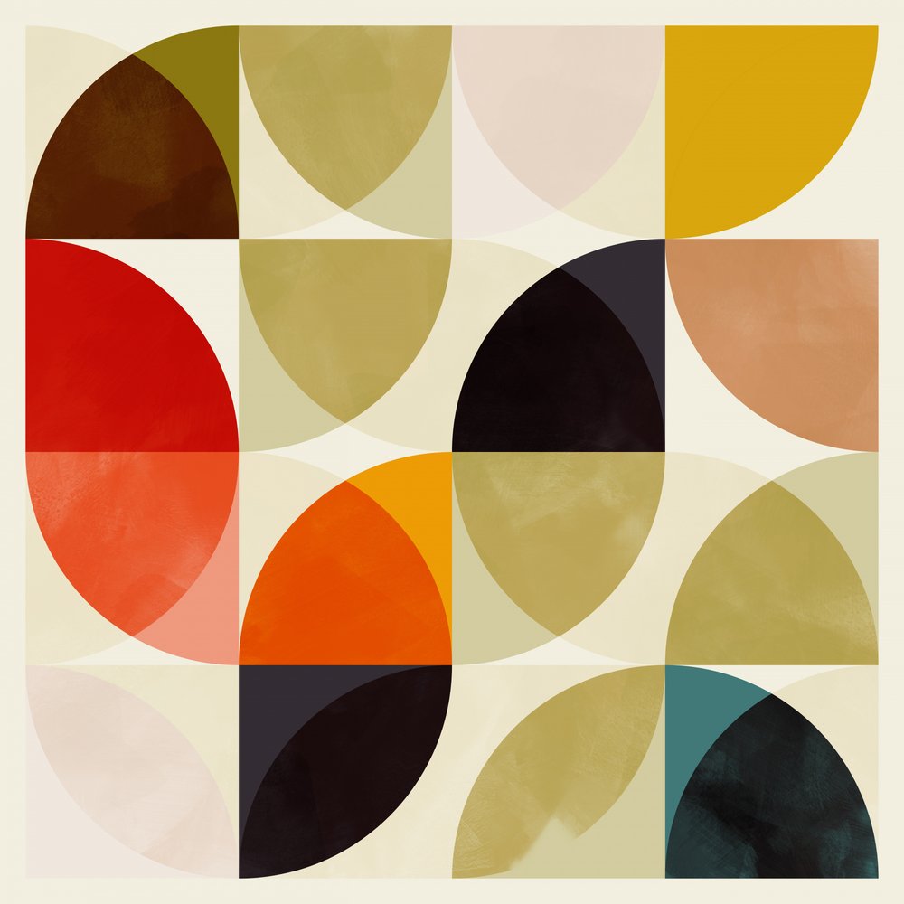 Cirklar 19 nov  Beige kvartscirklar inbäddade i varandra av Ana Rut Bre