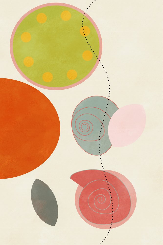 Vänliga färger Hilma 1 av Ana Rut Bre