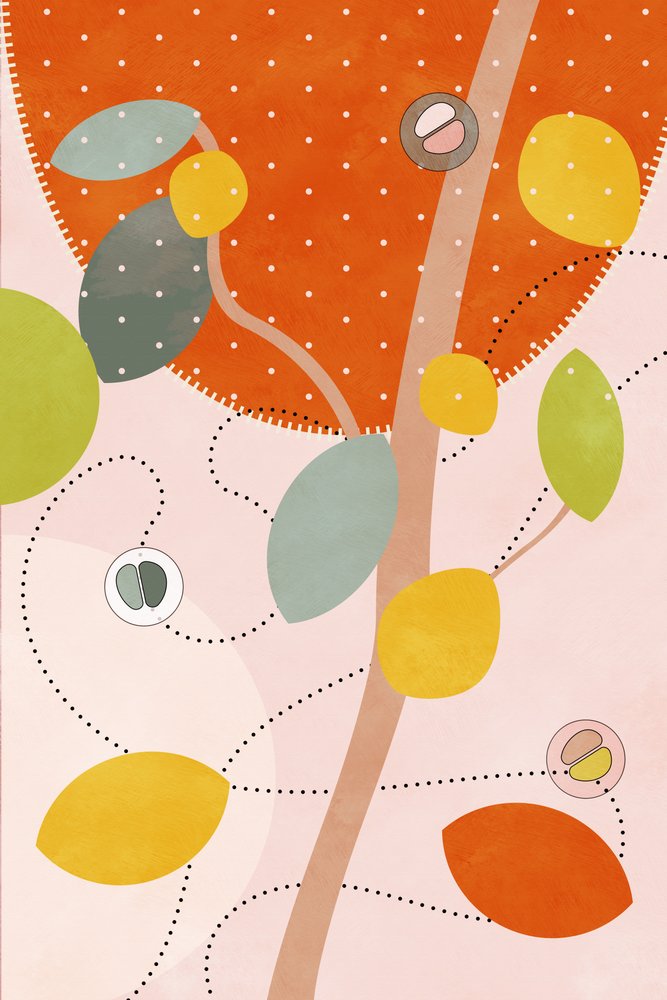 Vänliga färger Hilma 5 av Ana Rut Bre