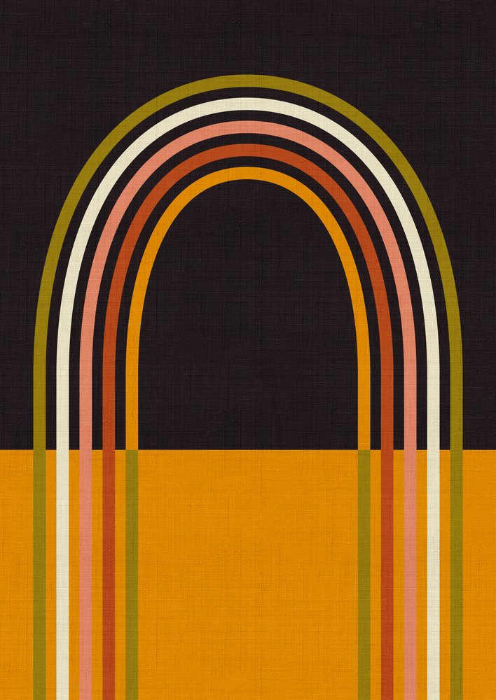 Geo Shapes höst 2021 Regnbågsbåge av Ana Rut Bre
