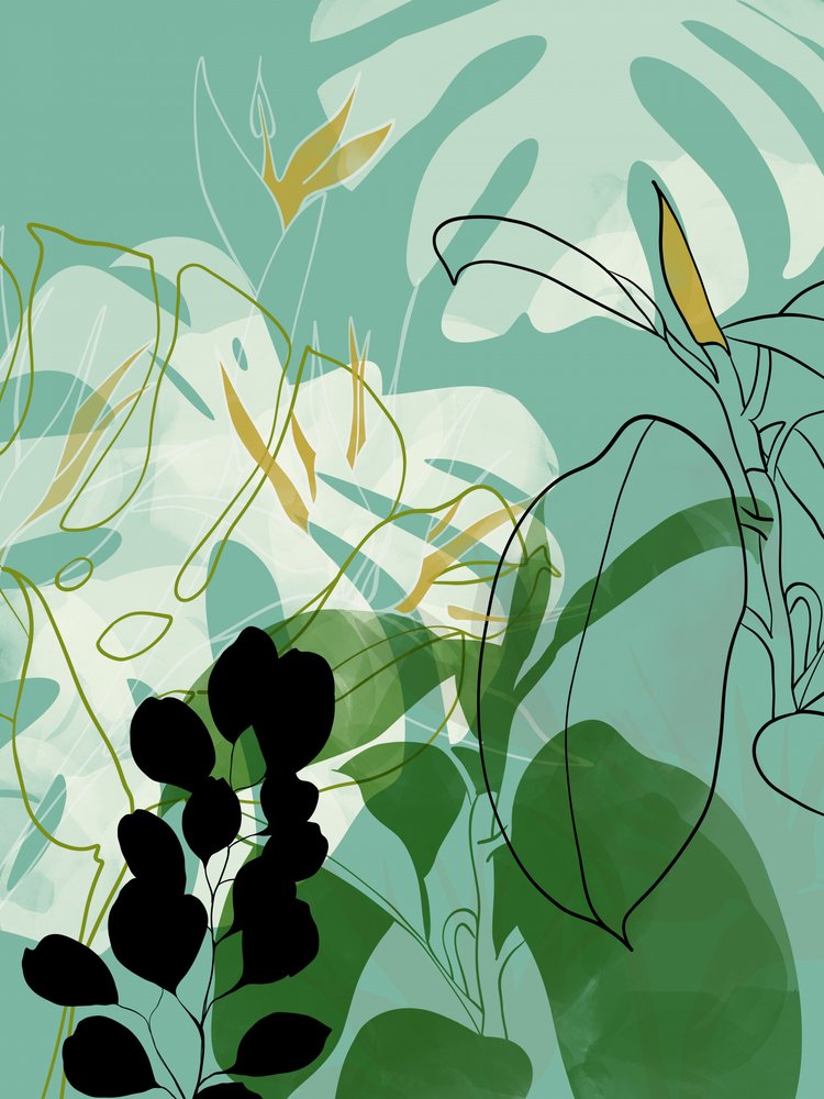 Bladmönster Boho2 av Ana Rut Bre