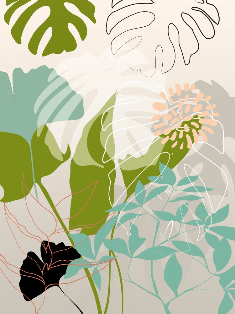 Leaves Line Boho3-kopia av Ana Rut Bre