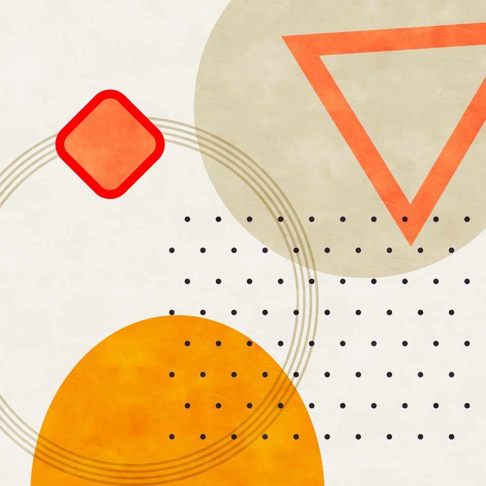 Mid Bauhaus Geometri 3 av Ana Rut Bre