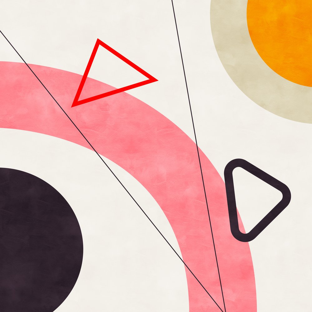 Mid Bauhaus Geometri 5 av Ana Rut Bre