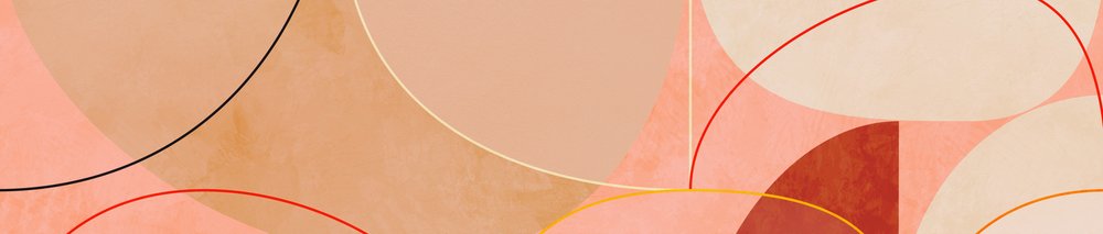 Vår i currygult och rosa i mid-century-stil av Ana Rut Bre