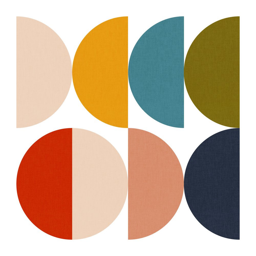 Geometriska färgspel från mitten av 1900-talet av Ana Rut Bre