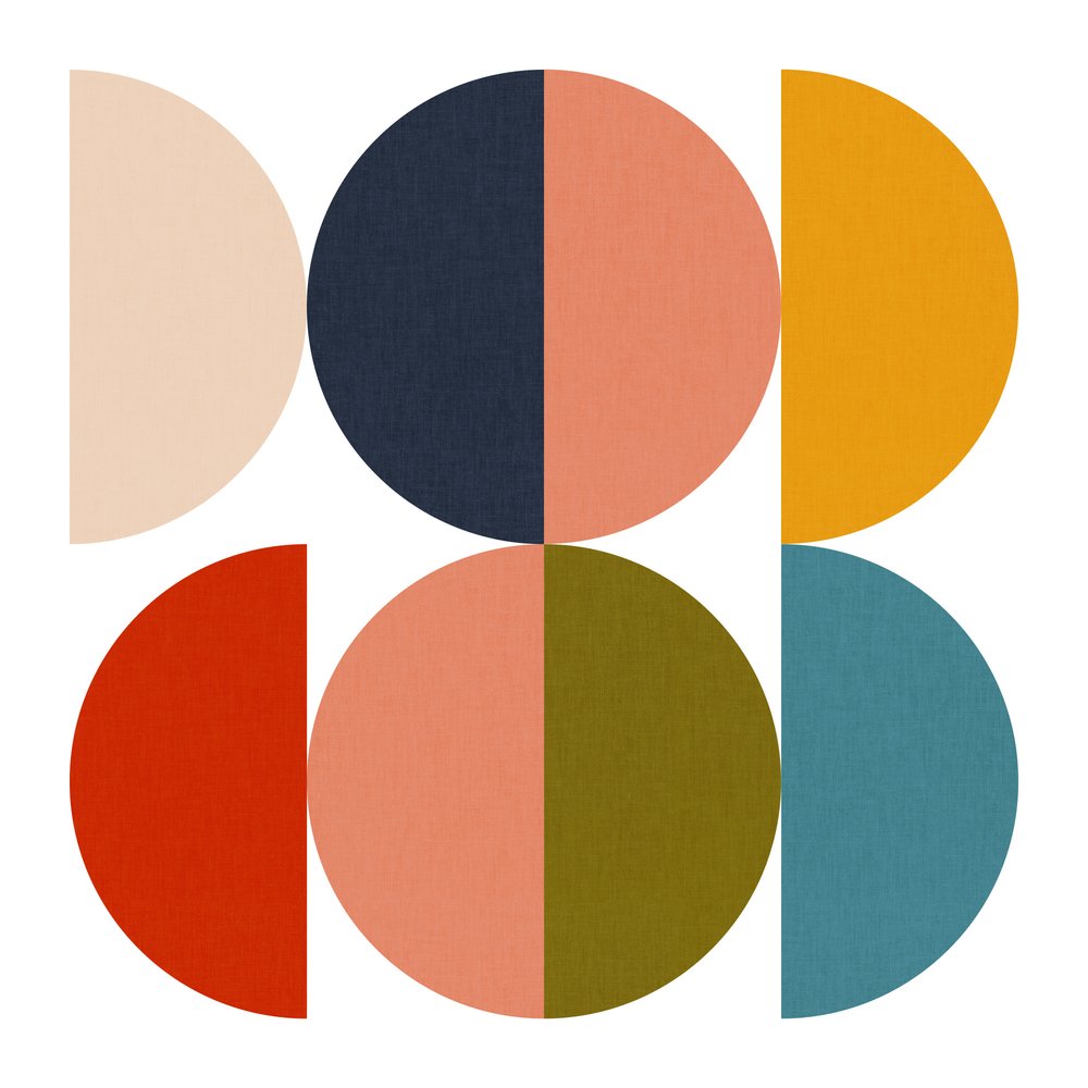 Geometriska färgspel från mitten av 1900-talet 1 av Ana Rut Bre