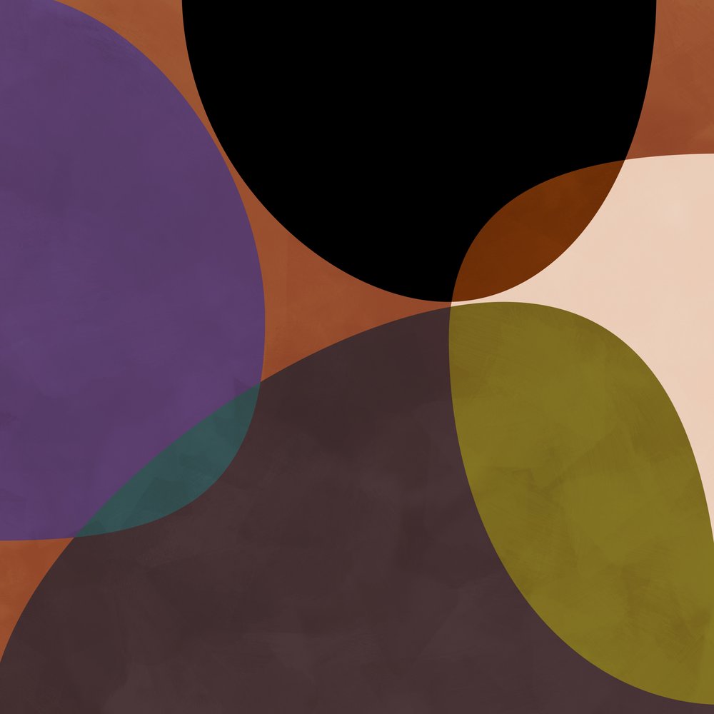 Mid Circles Terrakotta Svart 2 av Ana Rut Bre