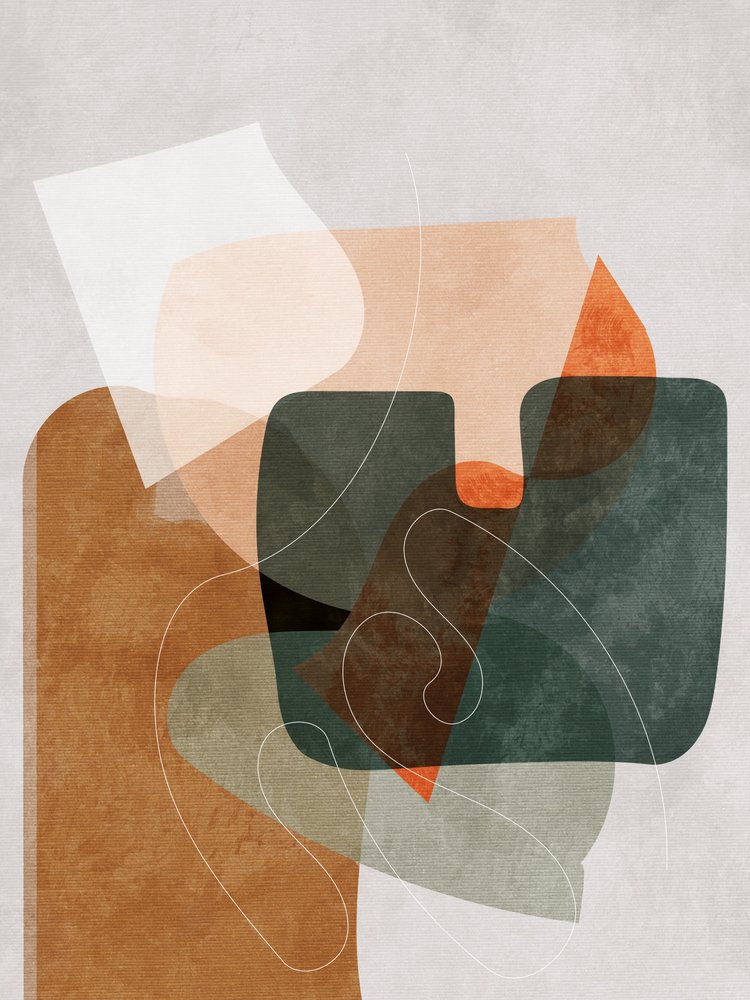 Nature Friendly Terracotta 4 Akvarellkopia av Ana Rut Bre