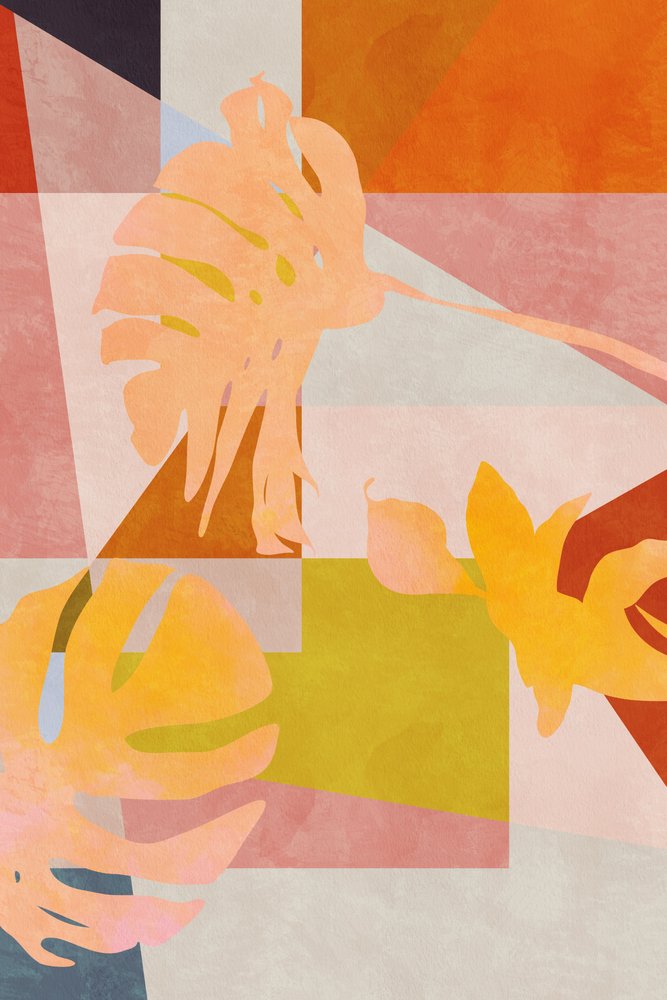 Ekologiska blad i Bauhaus-stil av Ana Rut Bre