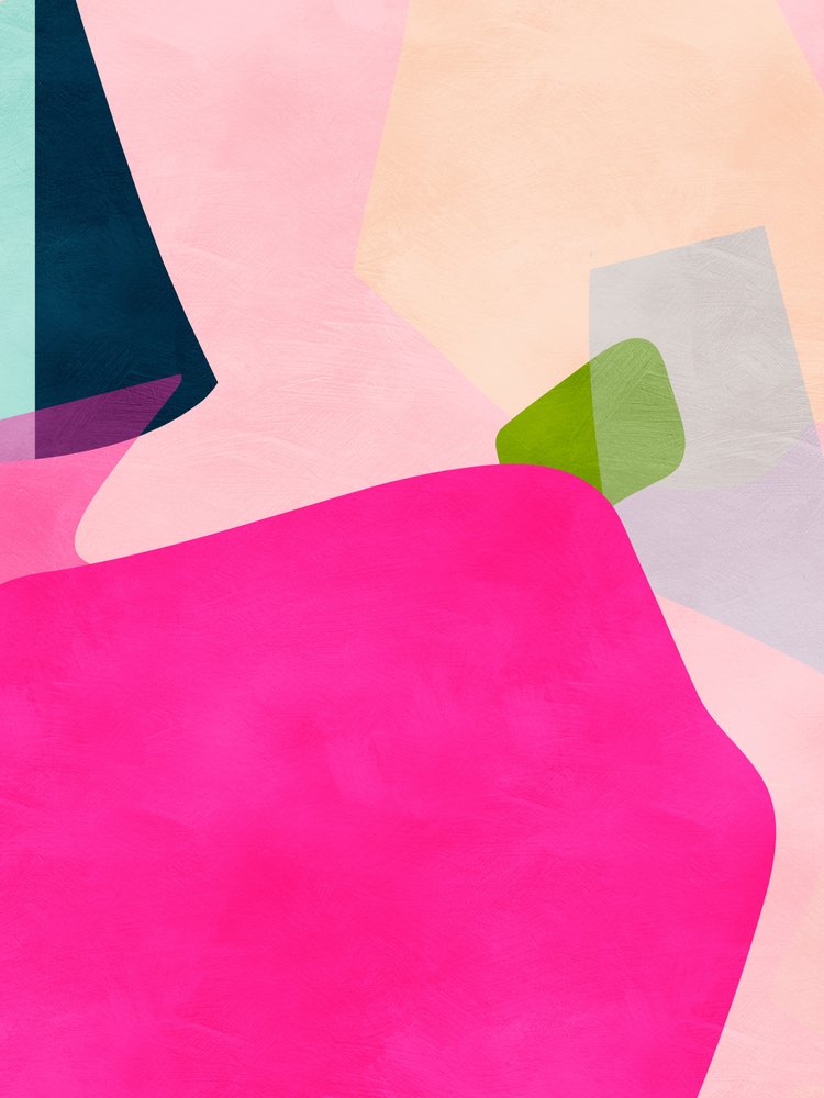 Rosa pastellfärgad form av Ana Rut Bre