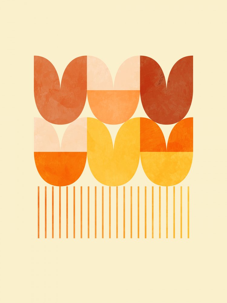 Vårens Mid Rhapsody Orange 1 av Ana Rut Bre