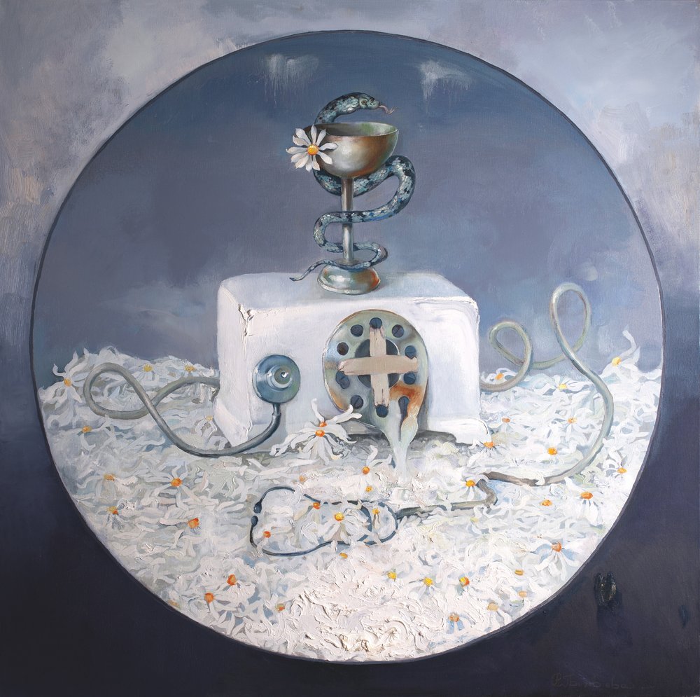 Prästkragar – medicinska symboler av Anastasiia Grygorieva