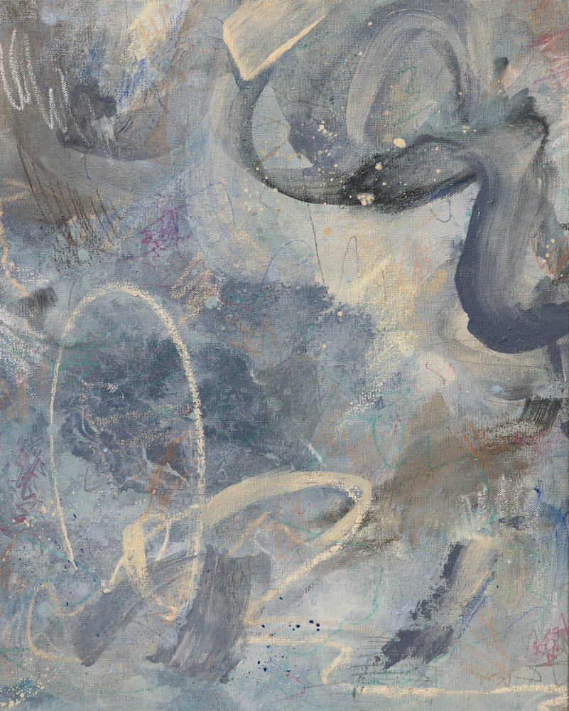 Lugnt blått abstrakt av Anastasiya Devochkina