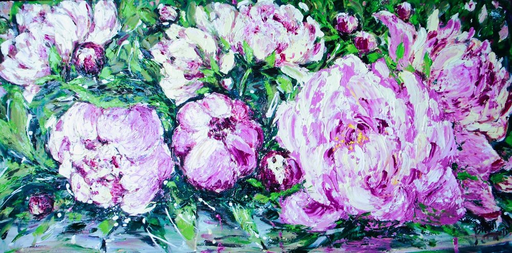 Ljusa rosa pioner av Anda Bieza