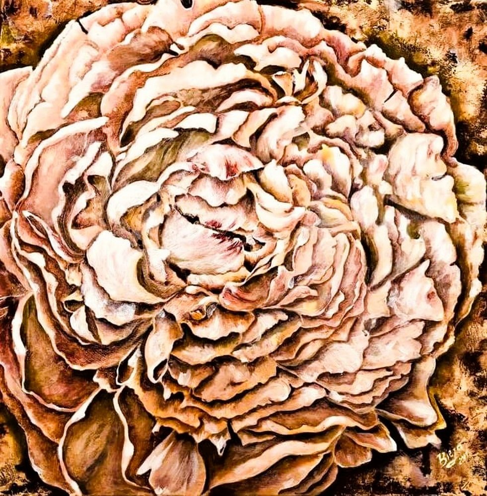 Varm pionblomma av Anda Bieza