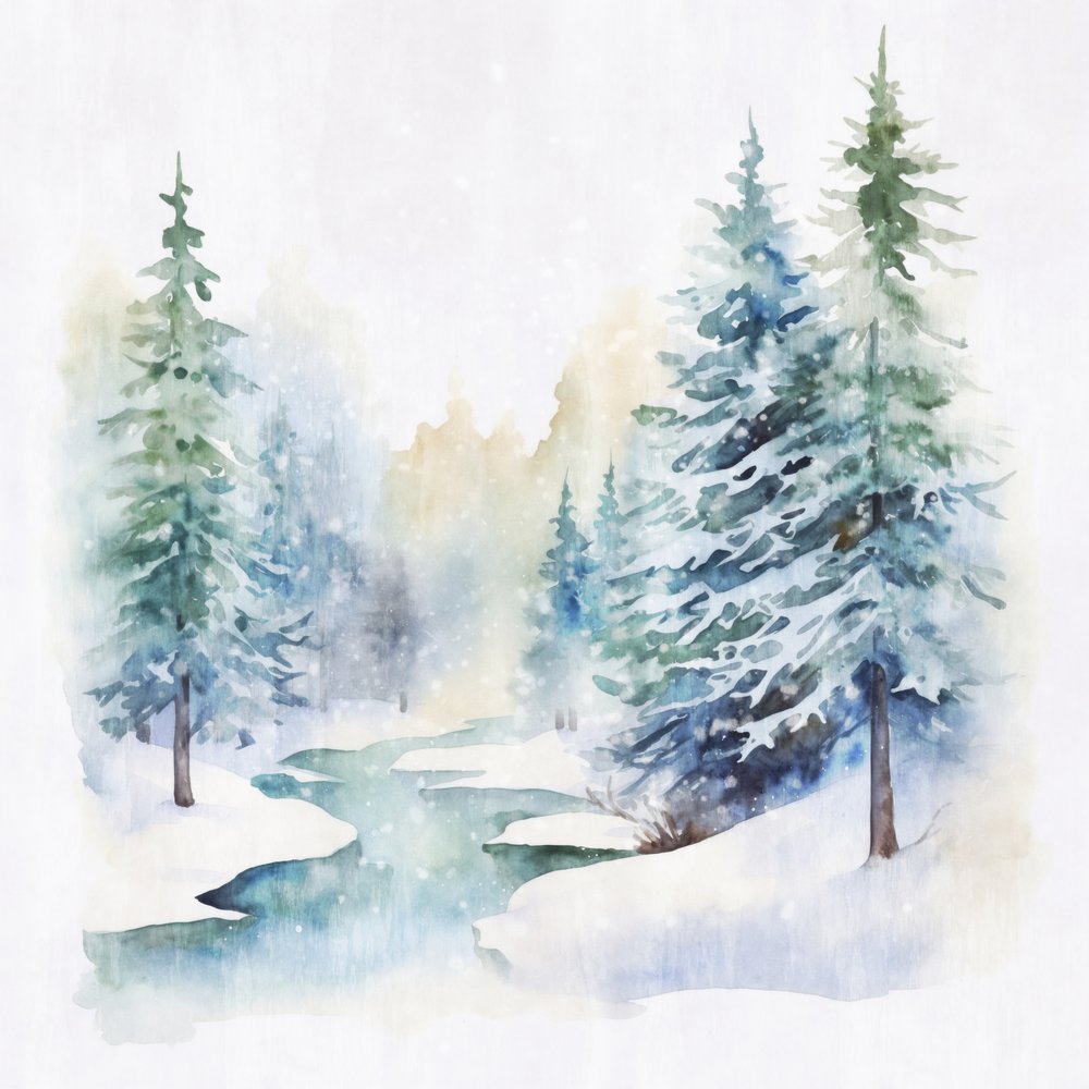 Vinterbäck i skogen av Andrea Haase
