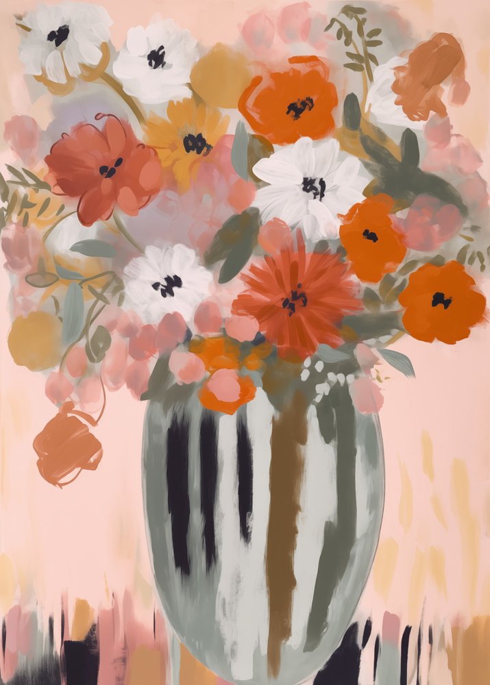 Målerisk blomsterbukett av Andreas Magnusson